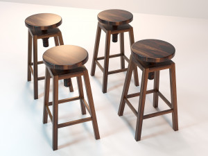 Wooden chair 3D-Modell