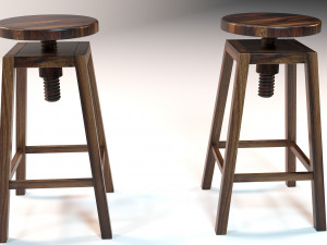 Wooden chair 3D-Modell