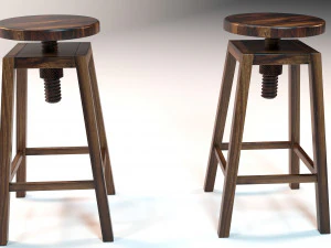 Wooden chair 3D Model