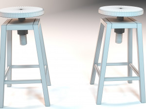 Wooden chair 3D-Modell