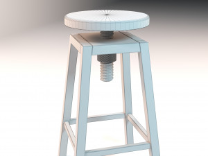 Wooden chair 3D-Modell
