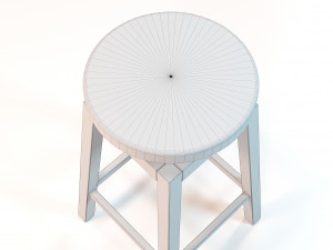 Wooden chair 3D-Modell