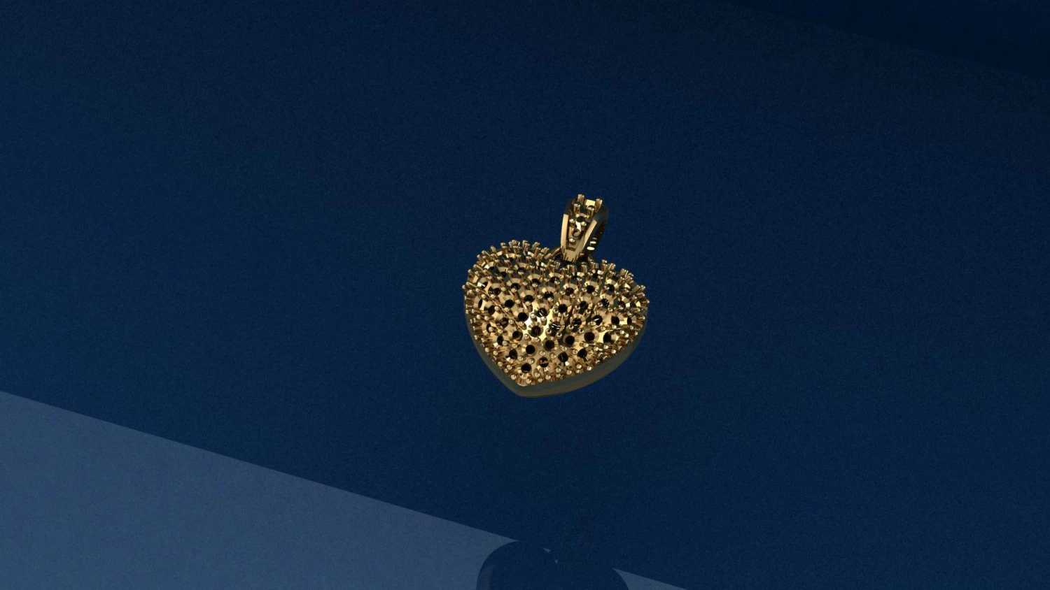 Heart Pendant 3D Model .c4d .max .obj .3ds .fbx .stl .blend 