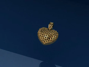 Ciondolo a cuore Modello 3D