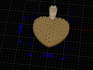 Heart Pendant Model 3D