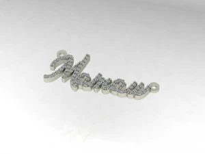 Custom Name Plate 3D Model