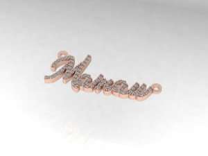 Custom Name Plate 3D मॉडल