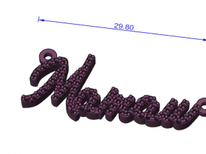 Custom Name Plate 3D Model
