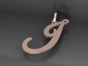 J Pendant Modelo 3D