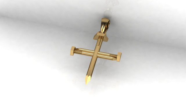 Nail Pendant 3D मॉडल .c4d .max .obj .3ds .fbx .stl .blend 