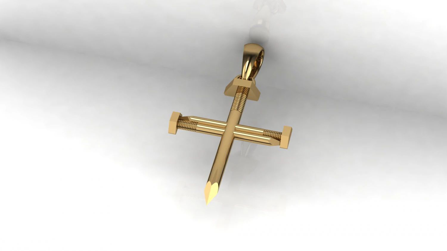 Nail Pendant 3D Model .c4d .max .obj .3ds .fbx .stl .blend 