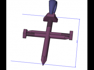 Nail Pendant 3D मॉडल