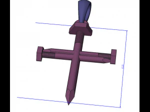 Nail Pendant 3D Model