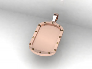 Dog Tag 3D मॉडल
