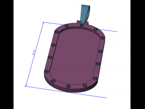 Dog Tag 3D मॉडल
