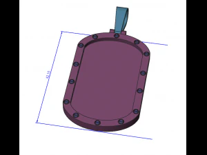 Dog Tag 3D Model