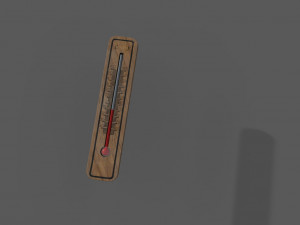 thermometer low-poly 3D-Modell