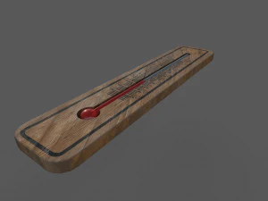 Thermometer Low-Poly 3D Modell