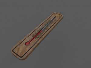 thermometer low-poly 3D-Modell