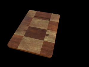 ultimate wood cutting boards pack low-poly 3D Model
