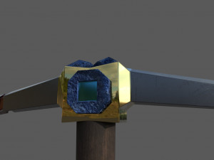 dwarf pickaxe low-poly 3D Model