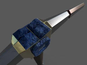 dwarf pickaxe low-poly 3D Model
