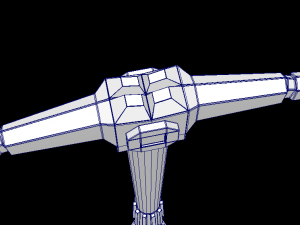 dwarf pickaxe low-poly 3D Model