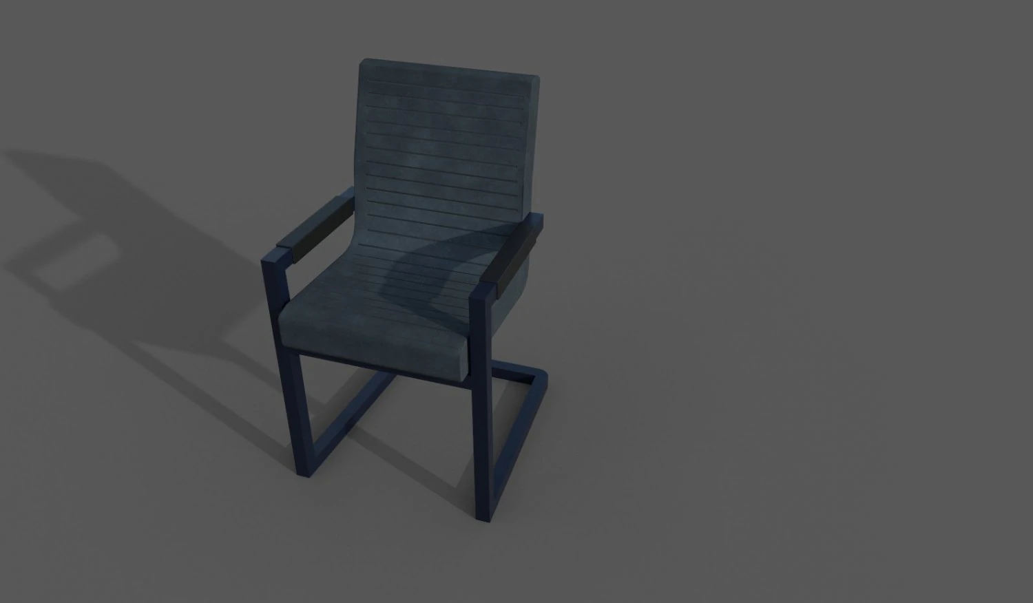 chair signal solid gray low-poly 3D Model .c4d .max .obj .3ds .fbx .stl .blend 