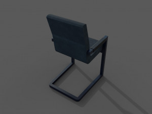 chair signal solid gray low-poly 3D Модель