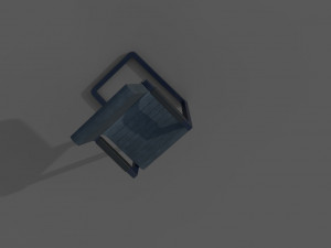 chair signal solid gray low-poly 3D Модель