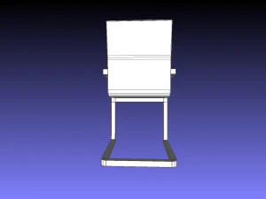 chair signal solid gray low-poly 3D Model