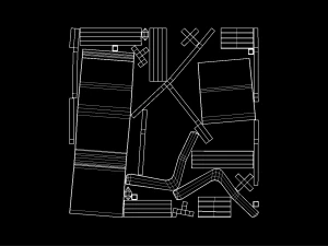 chair signal solid gray low-poly 3D Model