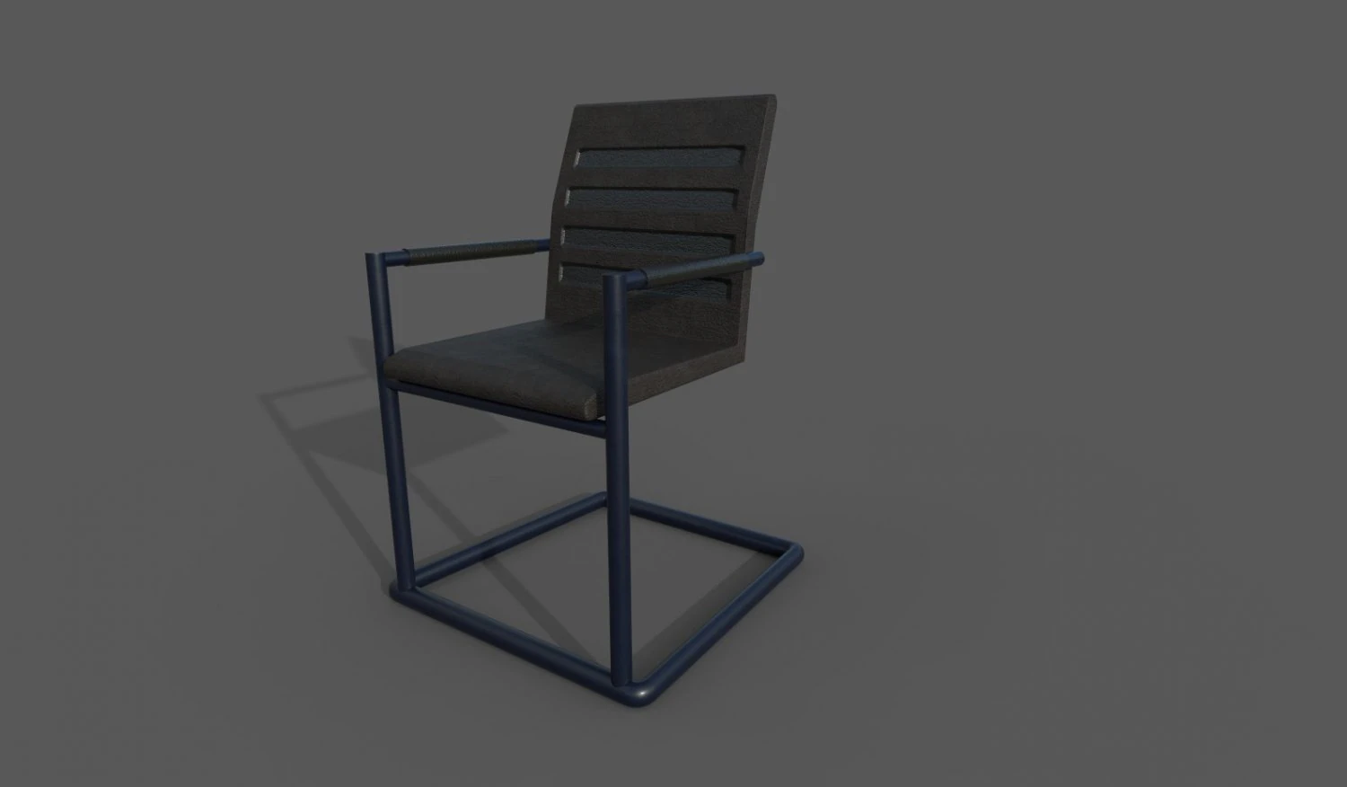 chair black v2 low-poly 3D Model .c4d .max .obj .3ds .fbx .stl .blend