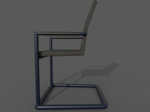 chair black v2 low-poly 3D Модель