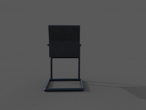 chair black v2 low-poly 3D Модель