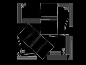 chair black v2 low-poly 3D Model