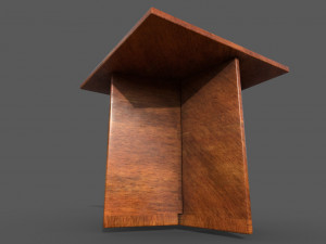 minimalist stool low-poly 3Dモデル