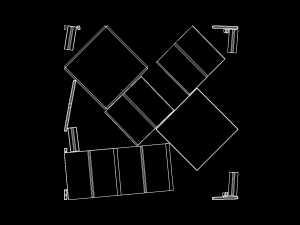 minimalist stool low-poly 3Dモデル