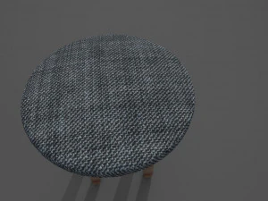 kitchen stool low-poly 3D Model