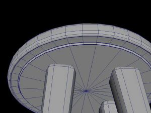 kitchen stool low-poly 3D Model