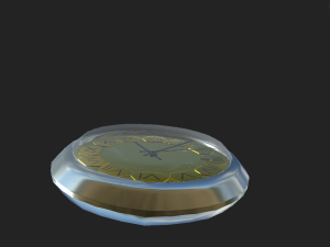 mechanical pocket watch raketa calendar Model 3D