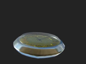 mechanical pocket watch raketa calendar 3D Model