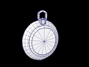 mechanical pocket watch raketa calendar Model 3D