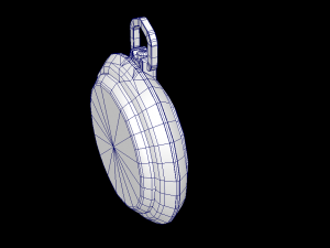 mechanical pocket watch raketa calendar Model 3D