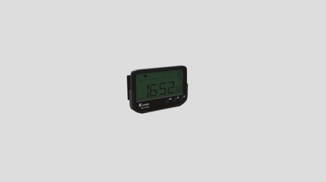 electronic clock low-poly Model 3D .c4d .max .obj .3ds .fbx .stl .blend 