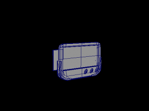 electronic clock low-poly Model 3D