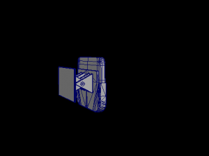 electronic clock low-poly Model 3D