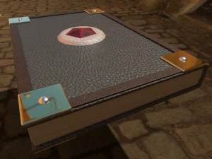 buku sihir poli rendah Model 3D