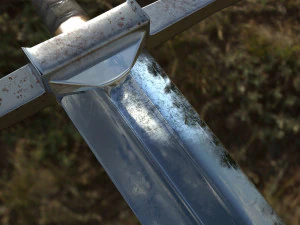 old battle 2-handes sword low-poly 3D Model