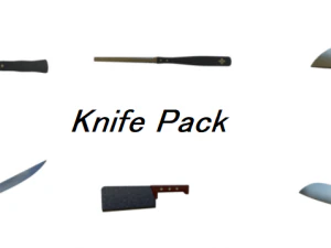 ultimate kitchen knife pack low-poly 3D Model